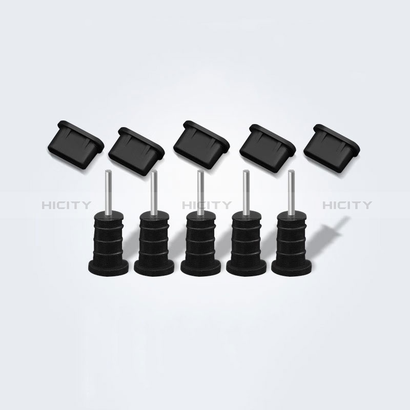 Bouchon Anti-poussiere USB-C Jack Type-C Universel 5PCS pour Apple iPad Air 5 10.9 (2022) Noir Plus