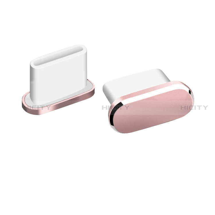 Bouchon Anti-poussiere USB-C Jack Type-C Universel H06 pour Apple iPad Air 5 10.9 (2022) Or Rose Plus