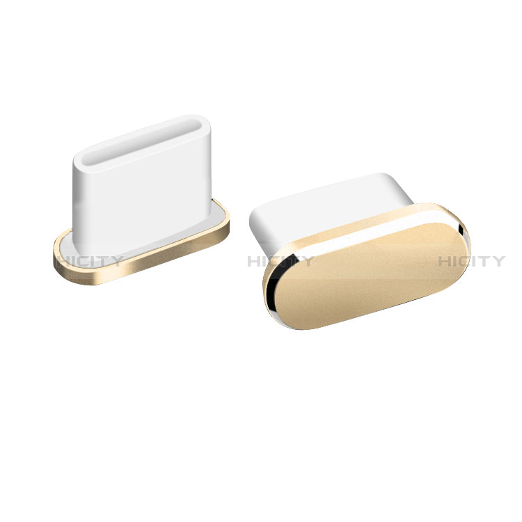 Bouchon Anti-poussiere USB-C Jack Type-C Universel H06 pour Apple iPhone 15 Plus Or Plus