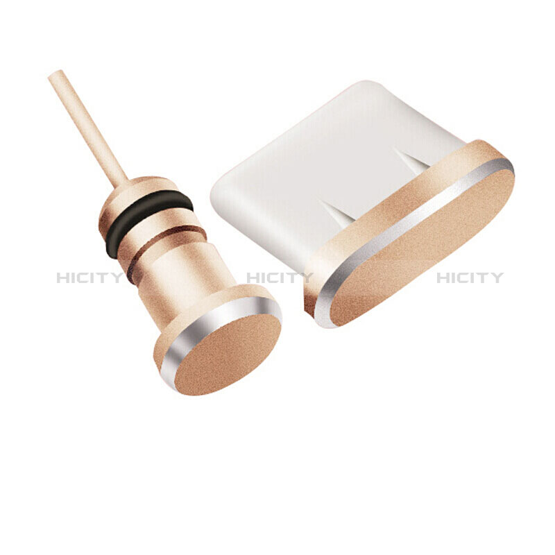 Bouchon Anti-poussiere USB-C Jack Type-C Universel H09 pour Apple iPhone 15 Pro Max Or Rose Plus