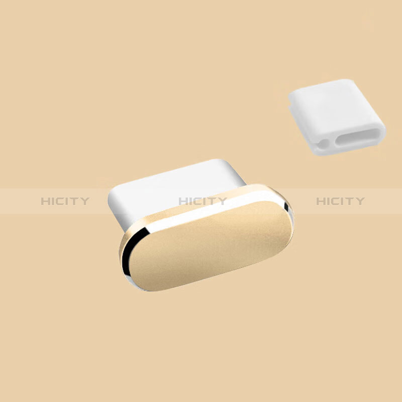 Bouchon Anti-poussiere USB-C Jack Type-C Universel H10 pour Apple iPhone 15 Plus Or Plus