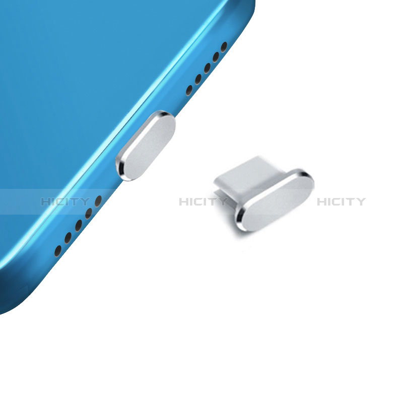 Bouchon Anti-poussiere USB-C Jack Type-C Universel H14 pour Apple iPad Pro 11 (2021) Argent Plus