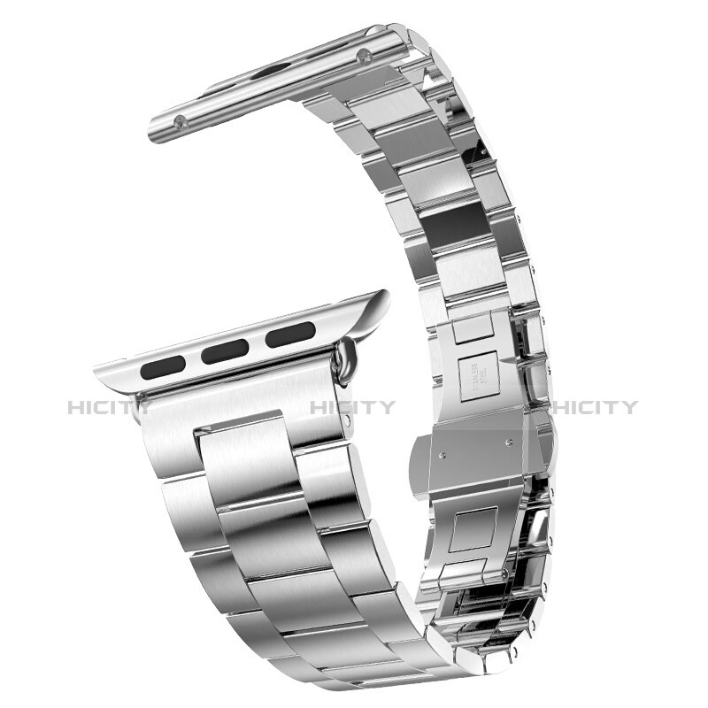 Bracelet Metal Acier Inoxydable pour Apple iWatch 2 42mm Argent Plus