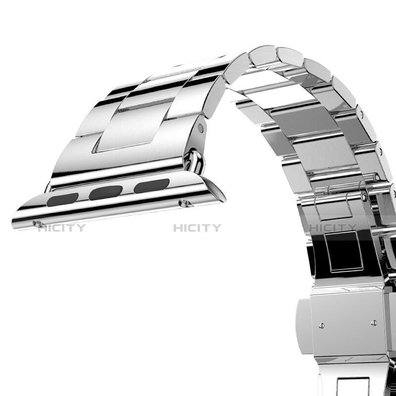 Bracelet Metal Acier Inoxydable pour Apple iWatch 2 42mm Argent Plus