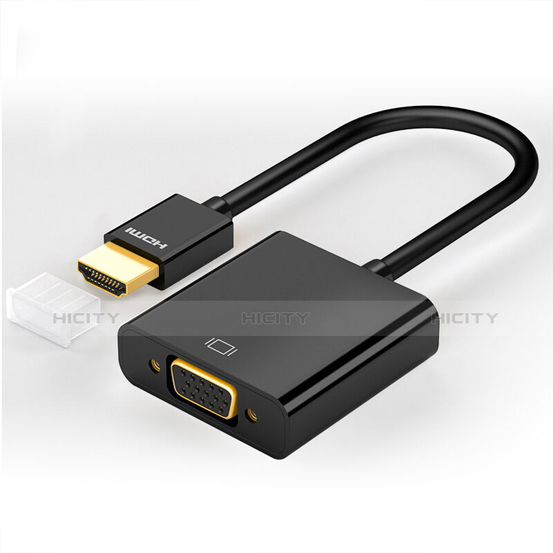 Cable HDMI Male vers VGA H02 Noir Plus