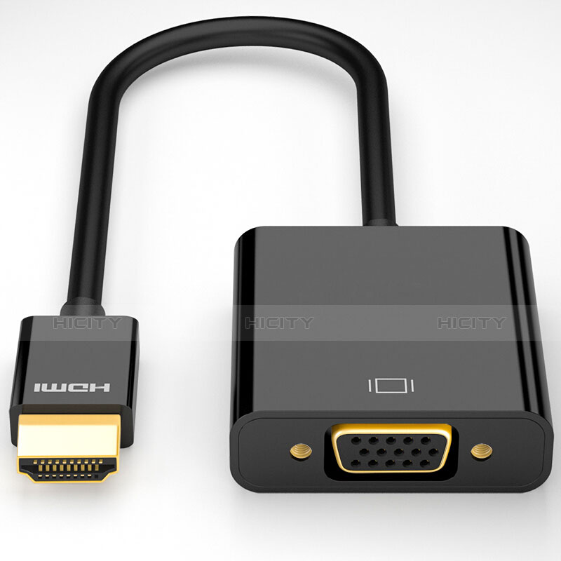 Cable HDMI Male vers VGA H02 Noir Plus