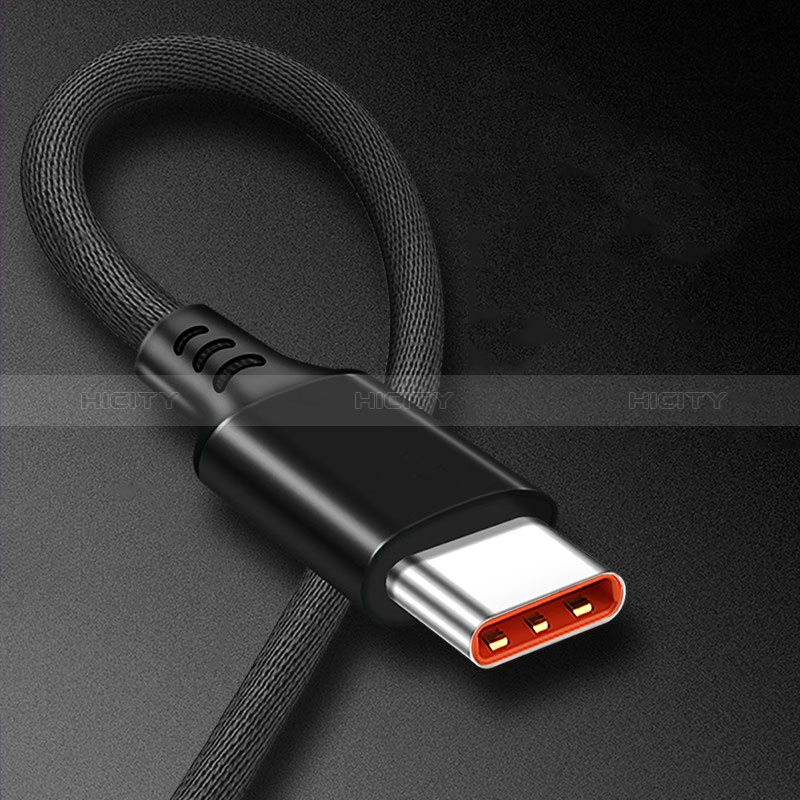 Cable Type-C Android Universel 6A H06 pour Apple iPad Air 5 10.9 (2022) Noir Plus