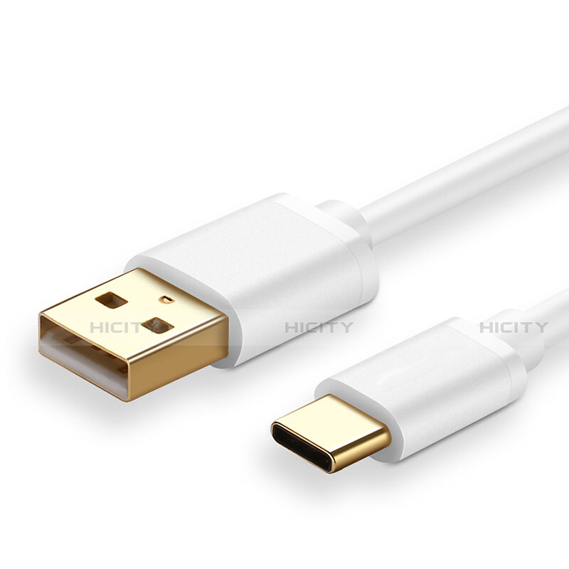 Cable Type-C Android Universel T11 pour Apple iPad Pro 11 (2022) Blanc Plus