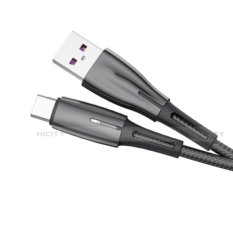 Cable Type-C Android Universel T12 pour Apple iPad Air 5 10.9 (2022) Noir Plus