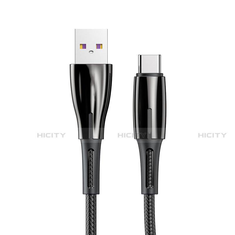 Cable Type-C Android Universel T12 pour Apple iPhone 15 Noir Plus