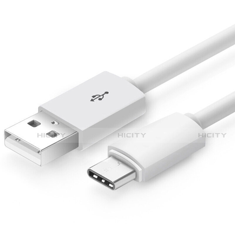 Cable Type-C Android Universel T18 pour Apple iPad Air 5 10.9 (2022) Blanc Plus