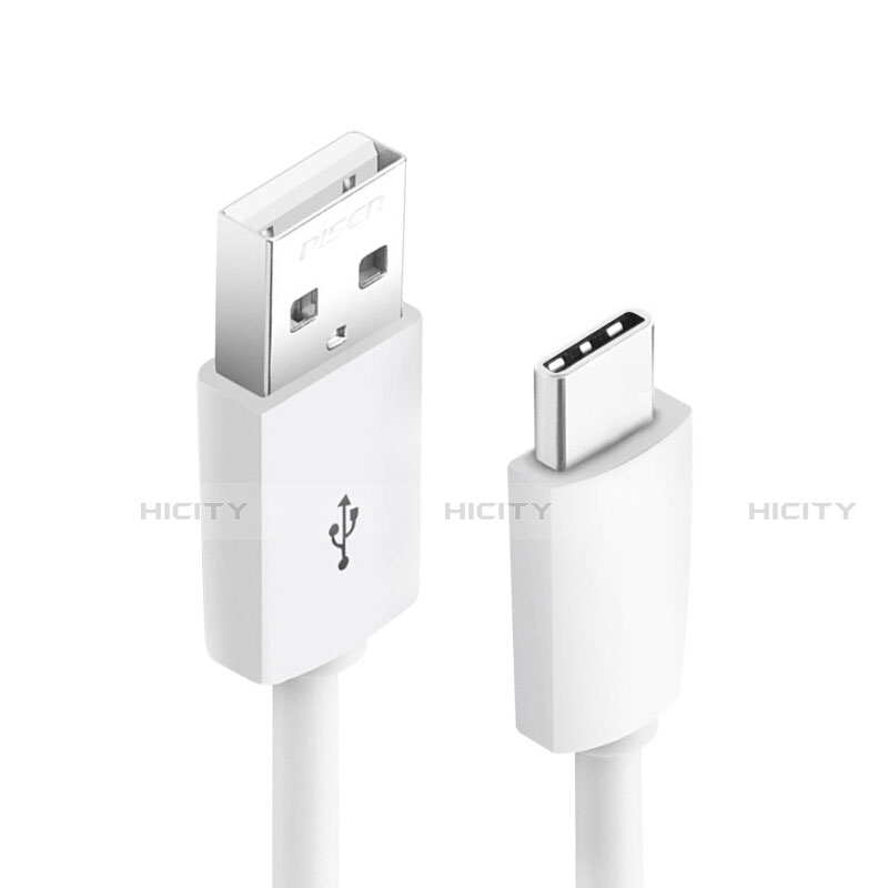 Cable Type-C Android Universel T18 pour Apple iPad Air 5 10.9 (2022) Blanc Plus