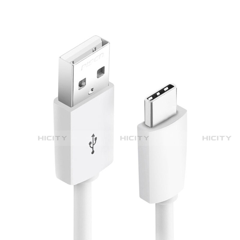 Cable Type-C Android Universel T18 pour Apple iPad Pro 11 (2022) Blanc Plus