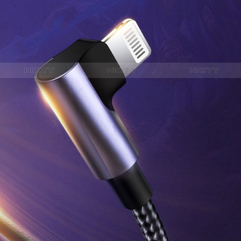 Cable Type-C USB-C vers Lightning USB H01 pour Apple iPad Pro 11 (2022) Gris Fonce Plus