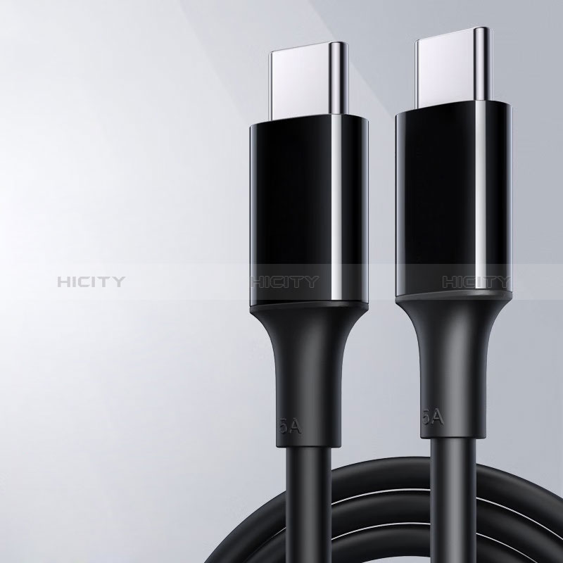Cable Type-C USB-C vers Type-C USB-C 100W H04 pour Apple iPad Pro 11 (2022) Noir Plus
