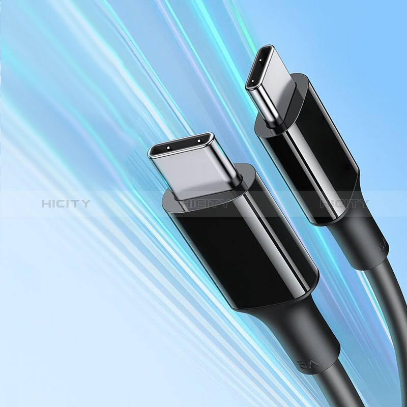 Cable Type-C USB-C vers Type-C USB-C 100W H05 pour Apple iPad Air 5 10.9 (2022) Noir Plus