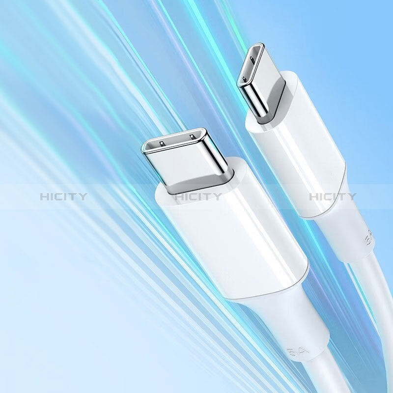 Cable Type-C USB-C vers Type-C USB-C 100W H05 pour Apple iPad Pro 12.9 (2022) Gris Fonce Plus