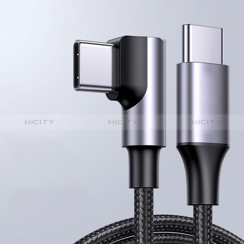 Cable Type-C USB-C vers Type-C USB-C 60W H01 pour Apple iPad Pro 12.9 (2021) Gris Fonce Plus