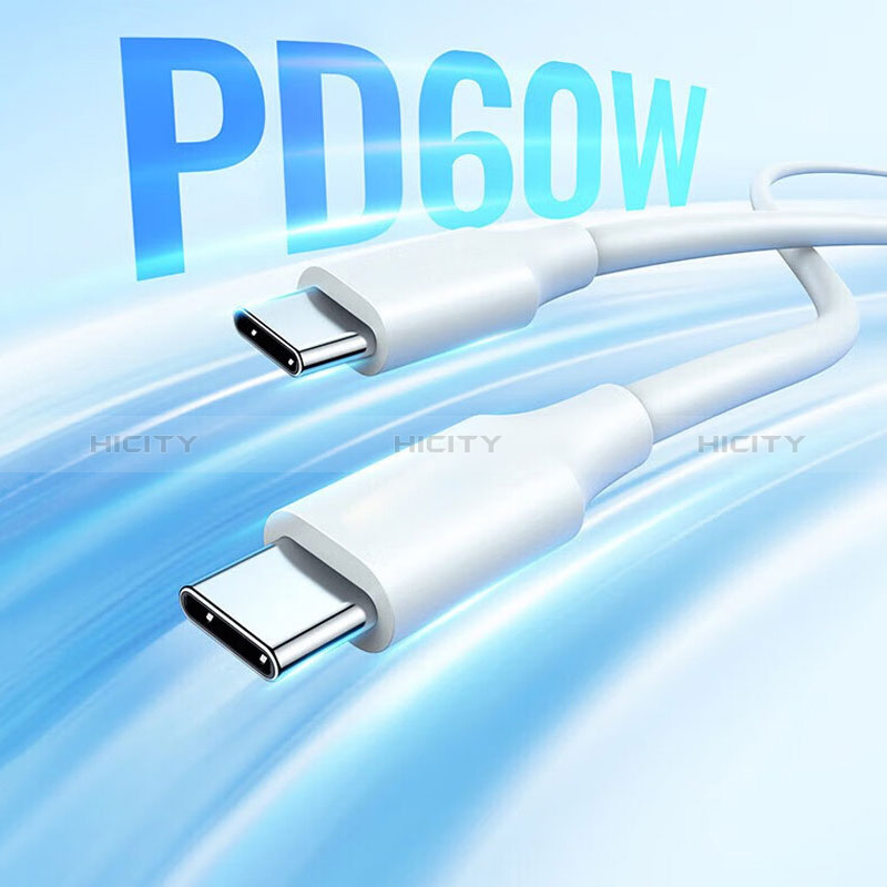 Cable Type-C USB-C vers Type-C USB-C 60W H04 pour Apple iPhone 15 Pro Max Plus