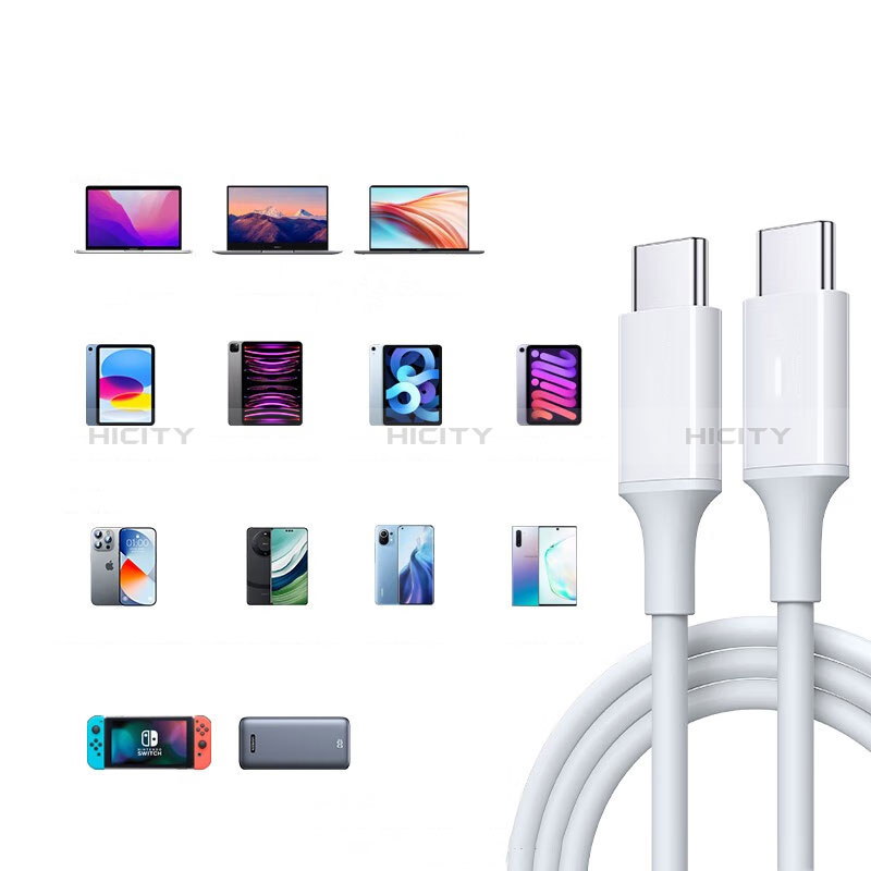 Cable Type-C USB-C vers Type-C USB-C 60W H05 pour Apple iPad Pro 12.9 (2021) Plus