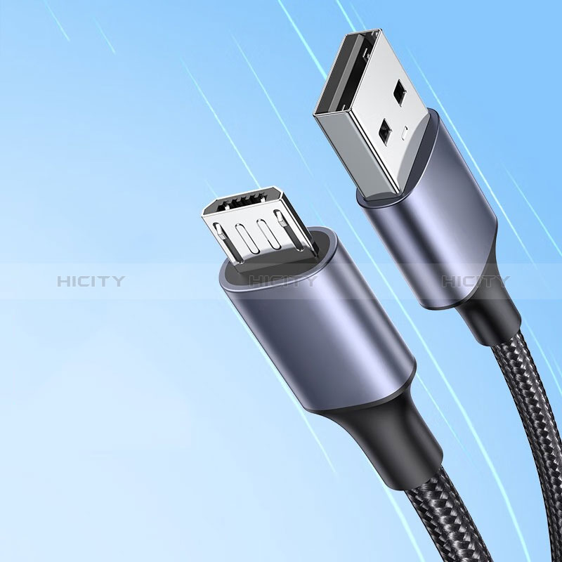 Cable USB 2.0 Android Universel 2A H01 pour Apple iPad Pro 11 (2022) Gris Plus