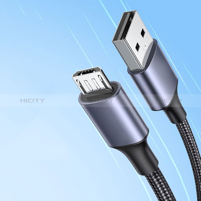 Cable USB 2.0 Android Universel 2A H01 pour Apple iPad Pro 12.9 (2022) Gris Plus