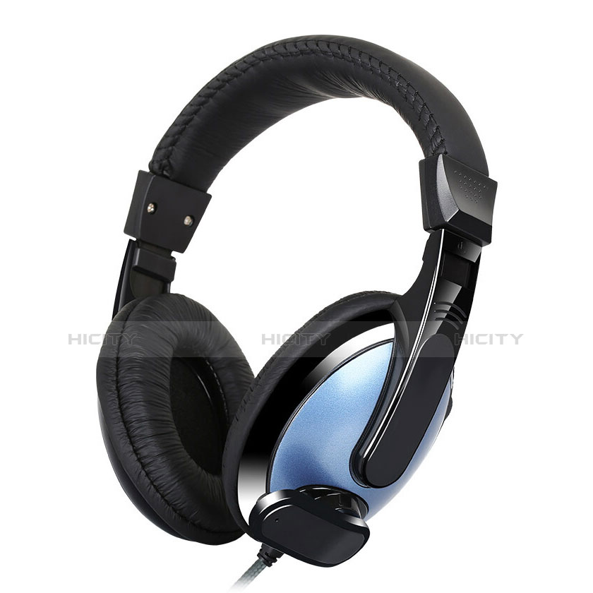 Casque Ecouteur Filaire Sport Stereo Intra-auriculaire Oreillette H53 Bleu Plus