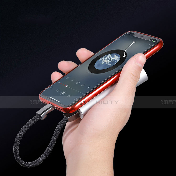 Chargeur Cable Data Synchro Cable 20cm S02 pour Apple iPhone 5S Noir Plus