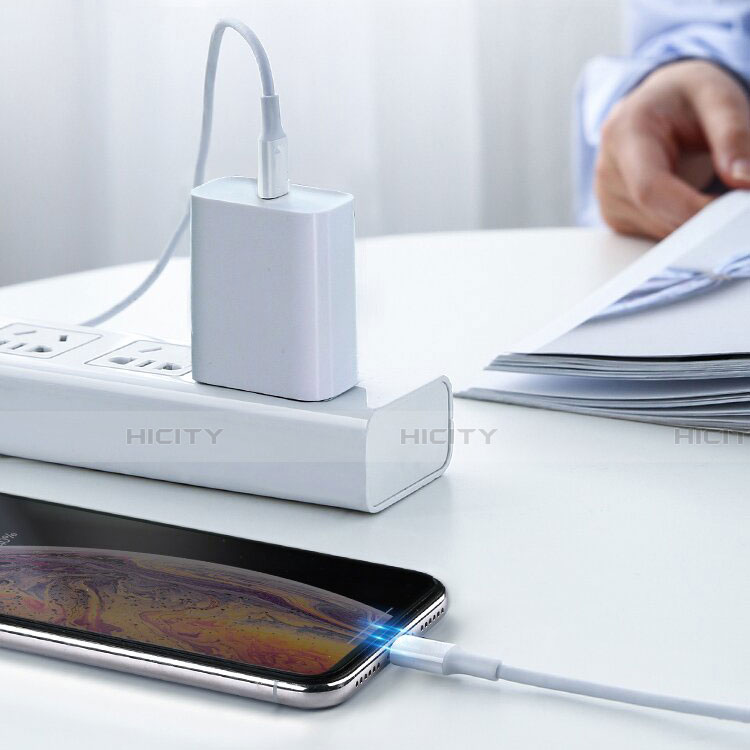 Chargeur Cable Data Synchro Cable C02 pour Apple iPhone Xs Blanc Plus