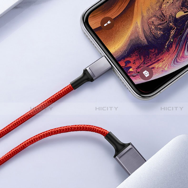 Chargeur Cable Data Synchro Cable C03 pour Apple iPad 10.2 (2020) Rouge Plus