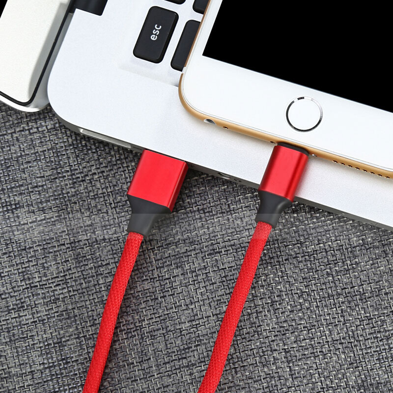 Chargeur Cable Data Synchro Cable D03 pour Apple iPad Air 3 Rouge Plus