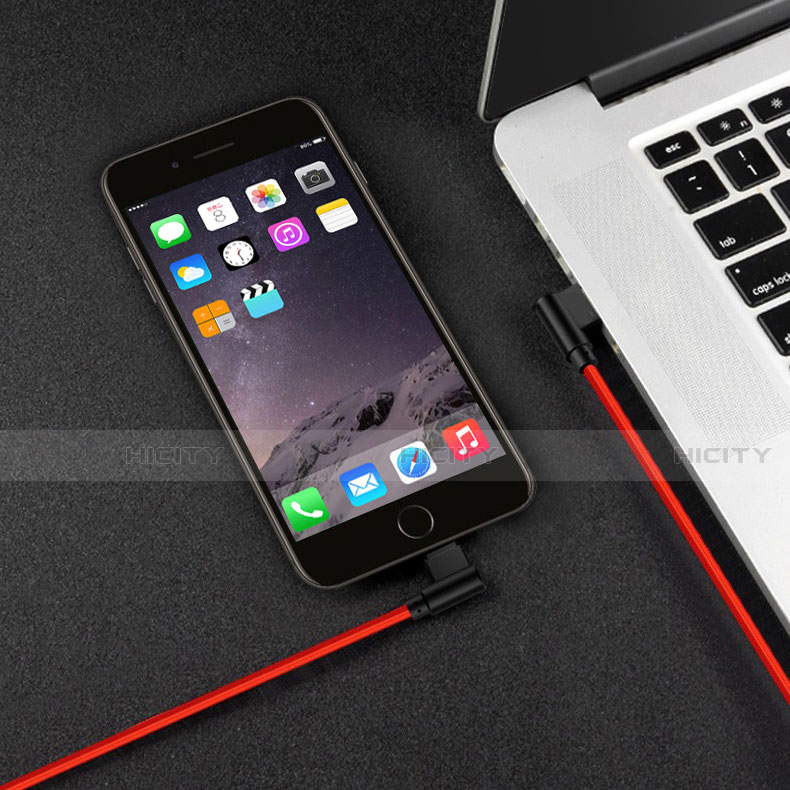 Chargeur Cable Data Synchro Cable D15 pour Apple iPhone 12 Pro Max Rouge Plus