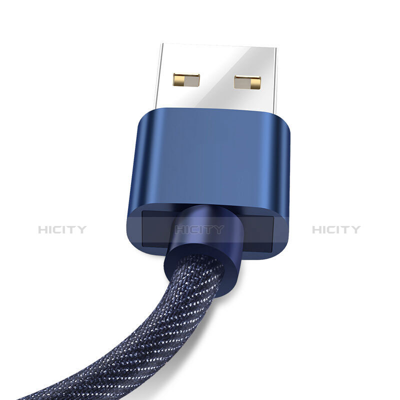 Chargeur Cable Data Synchro Cable L04 pour Apple iPhone 11 Bleu Plus