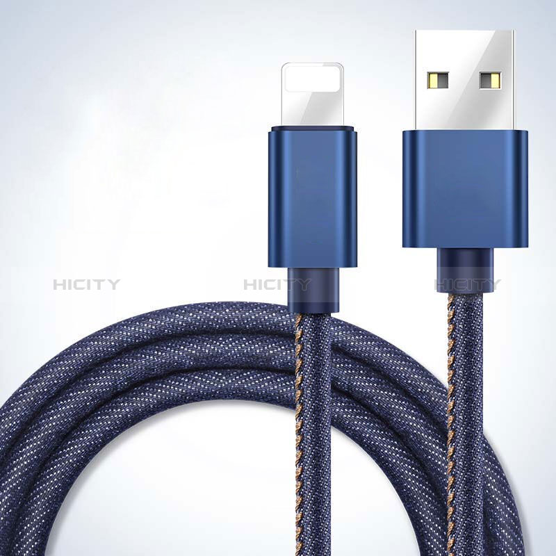 Chargeur Cable Data Synchro Cable L04 pour Apple New iPad 9.7 (2017) Bleu Plus