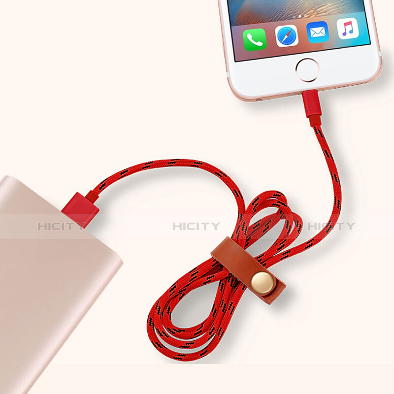 Chargeur Cable Data Synchro Cable L05 pour Apple iPhone XR Rouge Plus