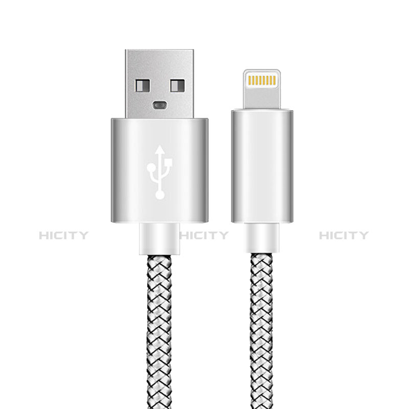 Chargeur Cable Data Synchro Cable L07 pour Apple iPad Air 4 10.9 (2020) Argent Plus