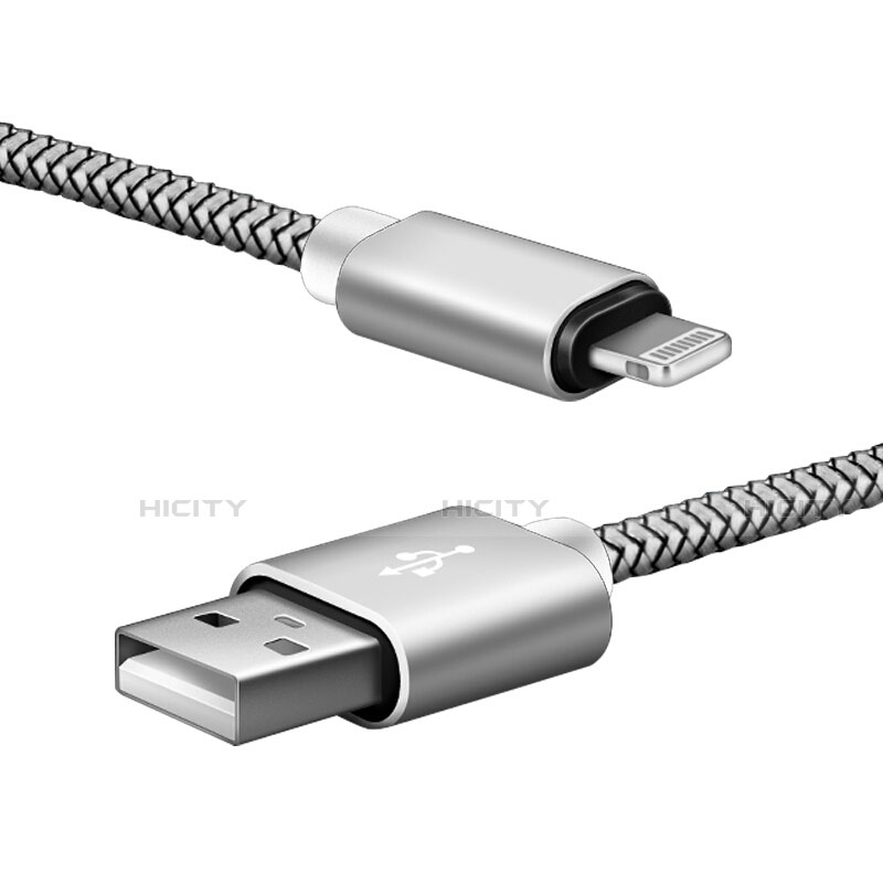 Chargeur Cable Data Synchro Cable L07 pour Apple iPhone 13 Mini Argent Plus