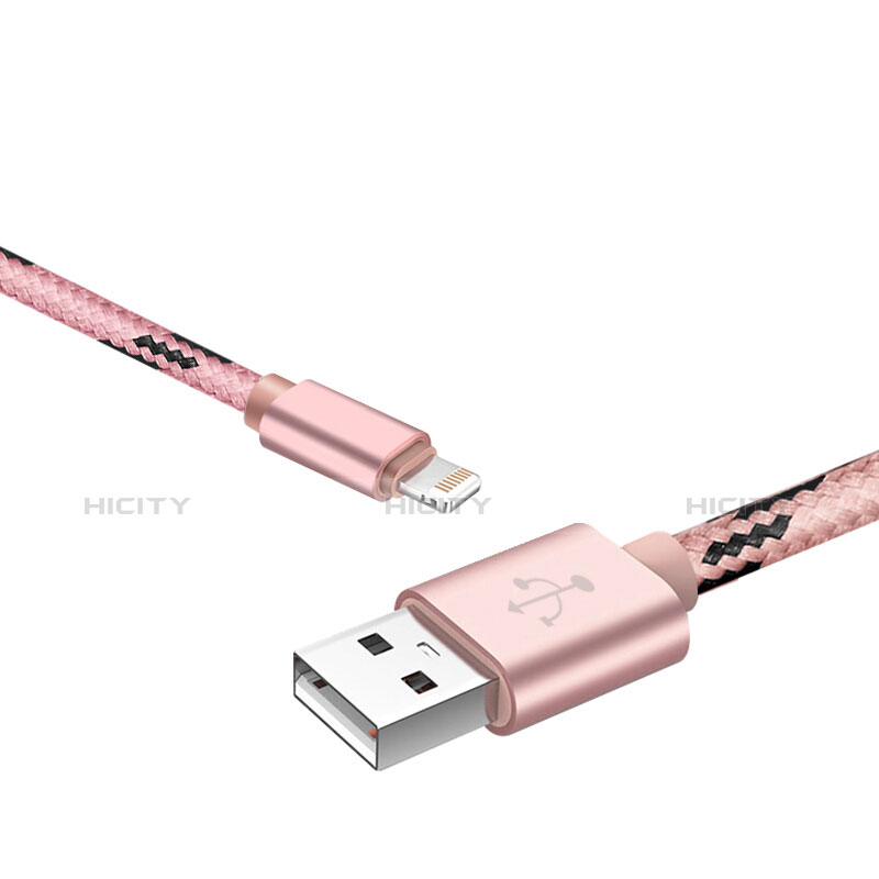 Chargeur Cable Data Synchro Cable L10 pour Apple iPhone 8 Plus Rose Plus
