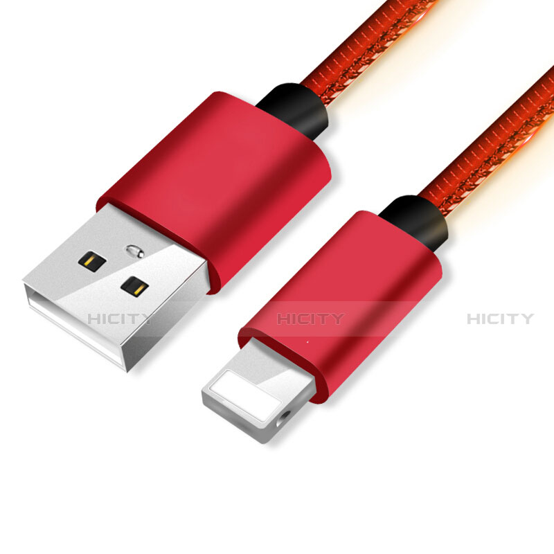 Chargeur Cable Data Synchro Cable L11 pour Apple iPhone 12 Mini Rouge Plus