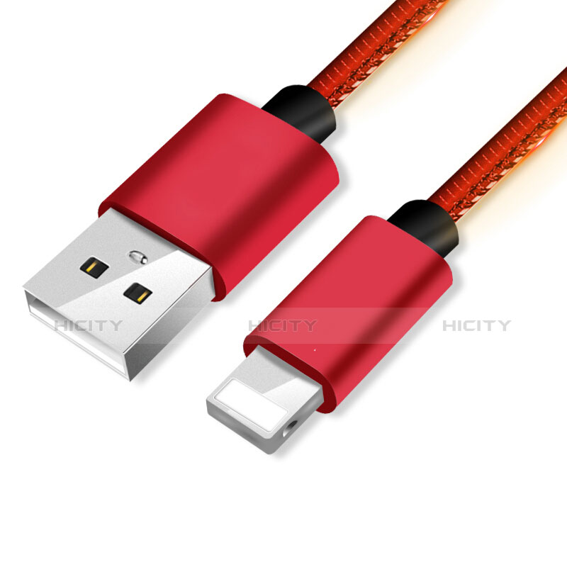 Chargeur Cable Data Synchro Cable L11 pour Apple iPhone Xs Max Rouge Plus
