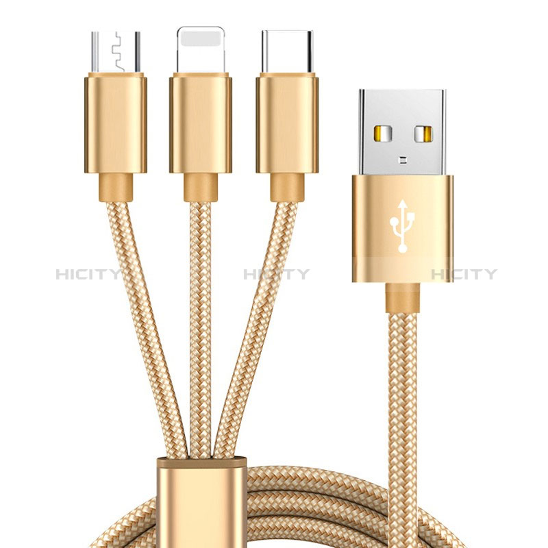 Chargeur Lightning Cable Data Synchro Cable Android Micro USB Type-C 3A H03 Plus