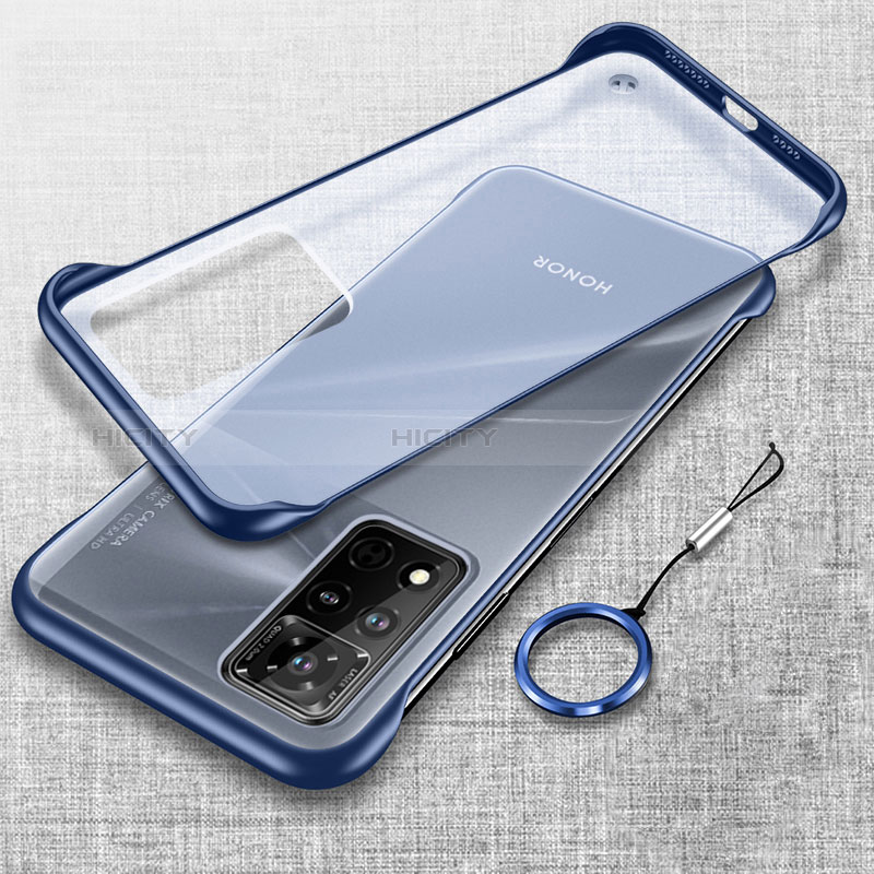 Coque Antichocs Rigide Sans Cadre Transparente Crystal Etui Housse H01 pour Huawei Honor V40 5G Bleu Plus