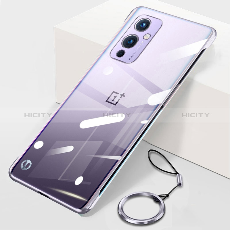 Coque Antichocs Rigide Sans Cadre Transparente Crystal Etui Housse H01 pour OnePlus 9 5G Argent Plus