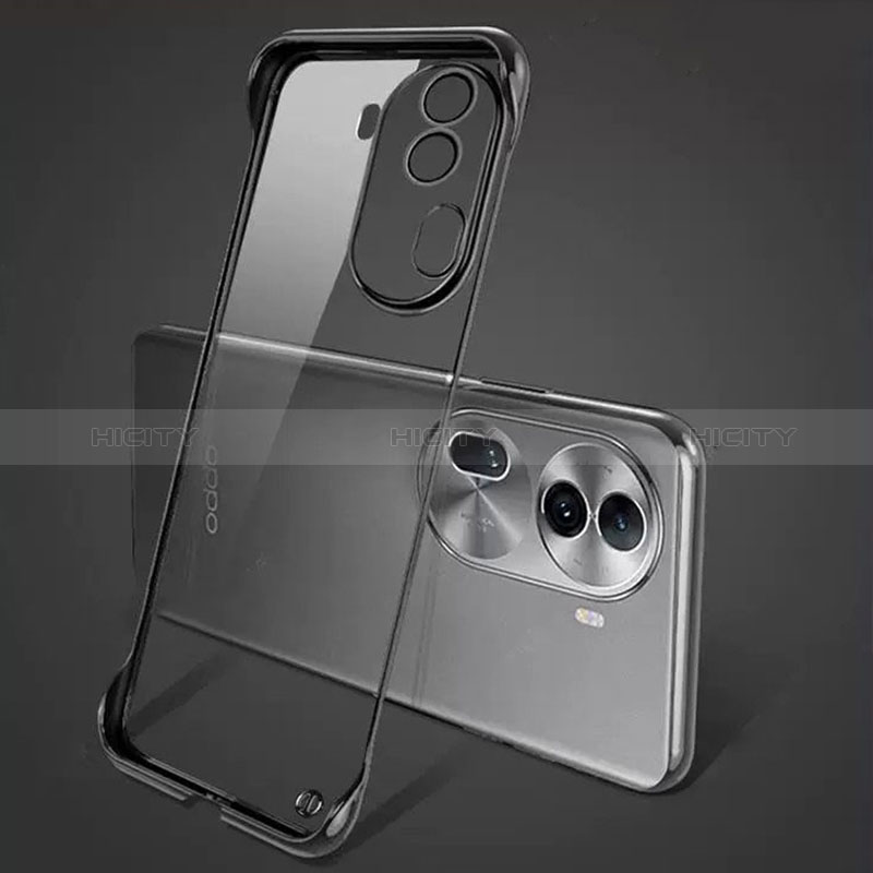 Coque Antichocs Rigide Sans Cadre Transparente Crystal Etui Housse H01 pour Oppo Reno11 Pro 5G Noir Plus