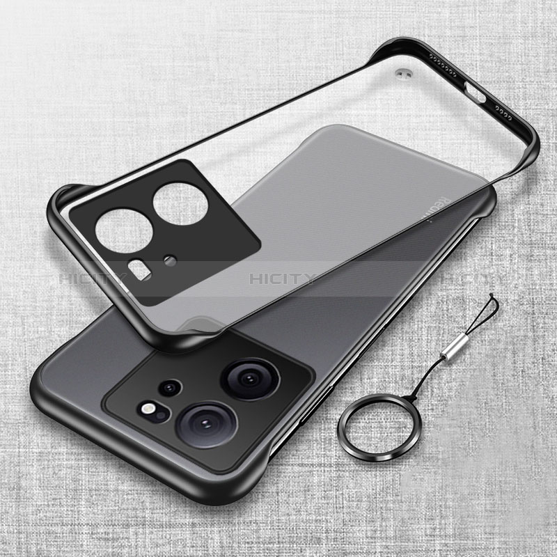 Coque Antichocs Rigide Sans Cadre Transparente Crystal Etui Housse H02 pour Xiaomi Redmi K60 Ultra 5G Noir Plus