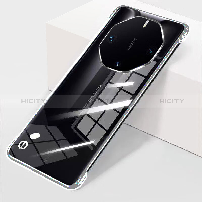 Coque Antichocs Rigide Sans Cadre Transparente Crystal Etui Housse pour Huawei Mate 60 RS Ultimate Argent Plus