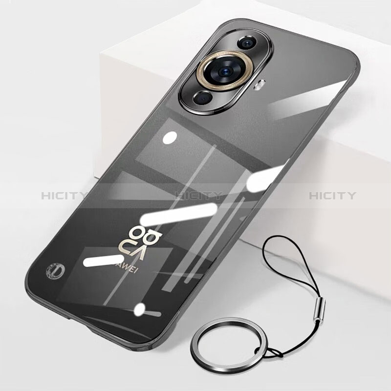 Coque Antichocs Rigide Sans Cadre Transparente Crystal Etui Housse pour Huawei Nova 11 Noir Plus