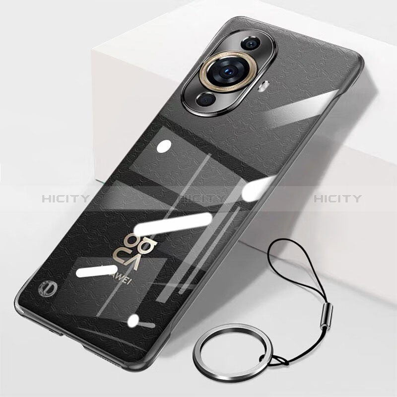 Coque Antichocs Rigide Sans Cadre Transparente Crystal Etui Housse pour Huawei Nova 11 Pro Noir Plus