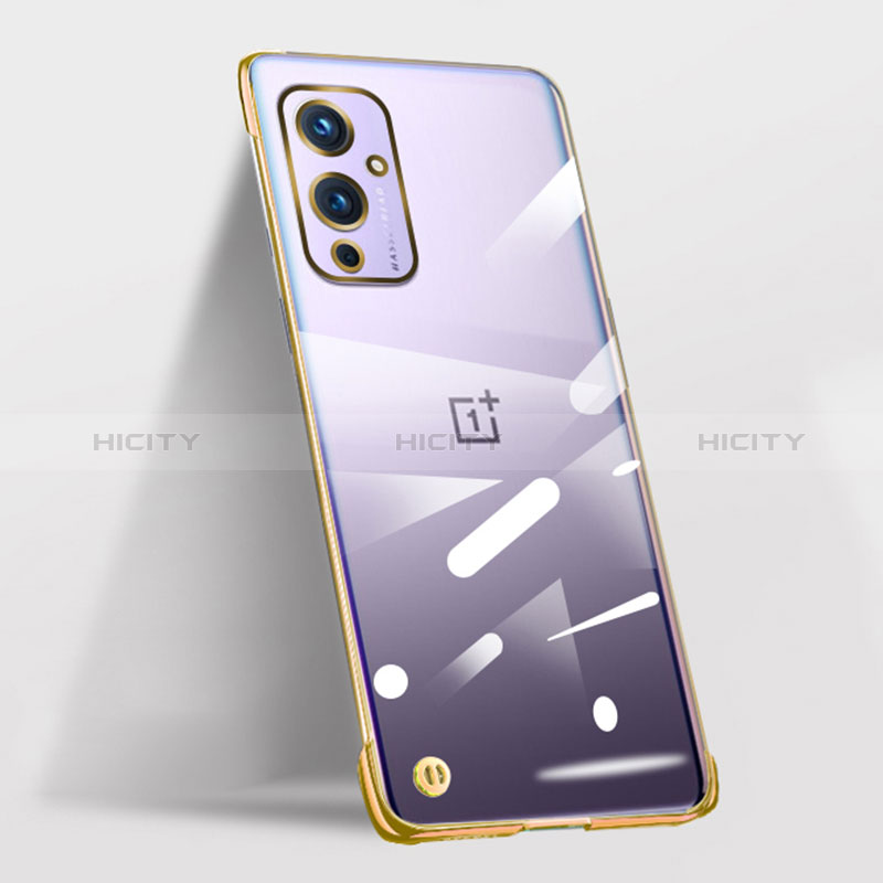 Coque Antichocs Rigide Sans Cadre Transparente Crystal Etui Housse pour OnePlus 9 5G Or Plus