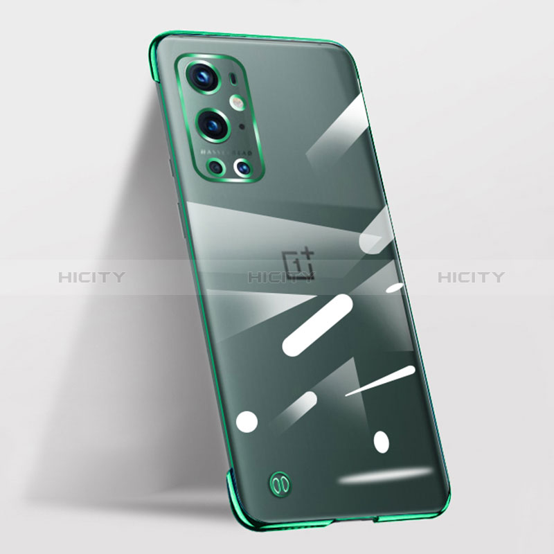 Coque Antichocs Rigide Sans Cadre Transparente Crystal Etui Housse pour OnePlus 9 Pro 5G Vert Plus